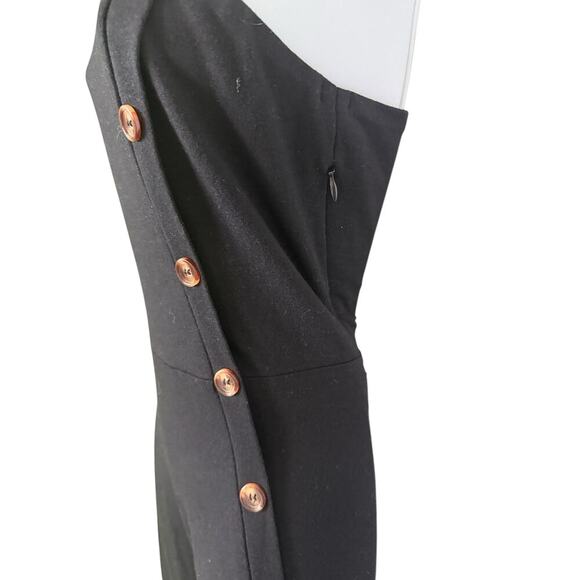 VintageLLiyinxi Black Summer Dress with Adjustable Cami Straps  l - Picture 6 of 8